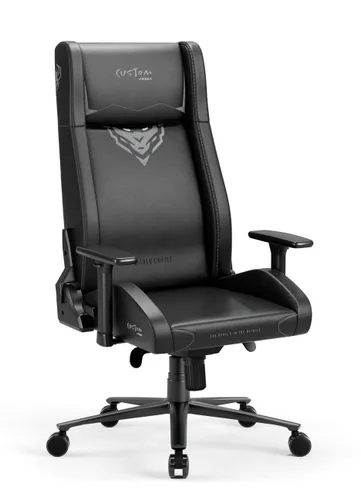 Fotel Diablo Chairs X-Custom Normal Size Gamingowy do 130kg Skóra ECO Czarny