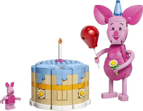 Lego disney, klocki, przyjęcie urodzinowe prosiaczka, 43305, kubuś puchatek