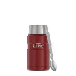 Termos na jedzenie z łyżką Thermos 0,7 l Stainless King - rustic red