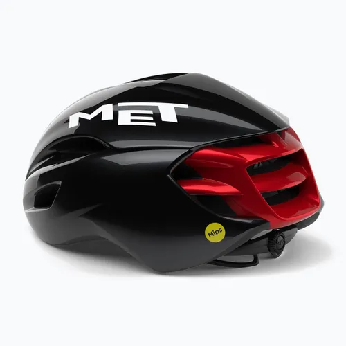 Kask rowerowy MET Manta MIPS black/red glossy