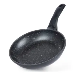 Patelnia granitowa nieprzywierająca GRANDE ONE CZARNA 20 cm