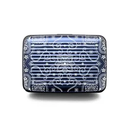 Кошелек Ogon Design Stockholm Card Case Premium V3, алюминиевый, синий