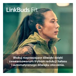 Słuchawki bezprzewodowe Sony LinkBuds Fit WF-LS910NG Dokanałowe Bluetooth 5.3 Zielony