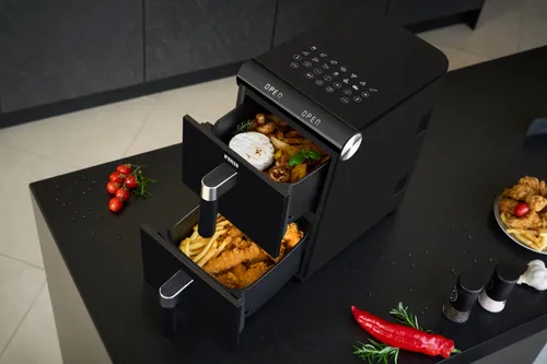 Air Fryer Frytkownica beztłuszczowa NOVEEN AF5050 DoubleCrisp X-LINE 11 L z podwójnym koszem