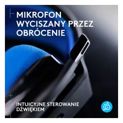 Słuchawki bezprzewodowe z mikrofonem Logitech G535 Lightspeed Nauszne Czarno-niebieski