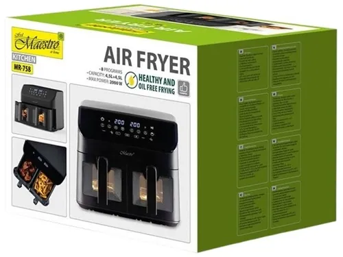 Air Fryer Frytkownica beztłuszczowa MAESTRO MR-758 9l z okienkiem do obserwacji postępów