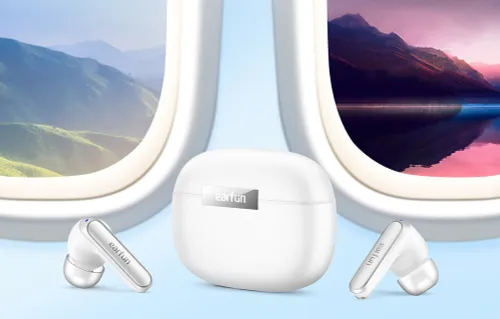 Słuchawki bezprzewodowe Earfun Air2 Dokanałowe Bluetooth 5.3 Biały