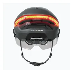 Kask rowerowy z kierunkowskazami ABUS Hyp-e Ace volcano titan