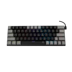 Klawiatura gamingowa White Shark Wakizashi Red przewodowa mechaniczna podświetlana czarno-szara