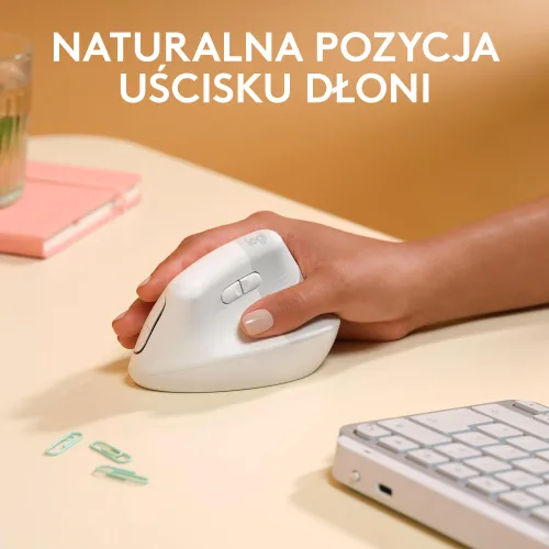 Myszka Logitech Lift dla Mac - biały