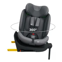 Fotelik samochodowy KINDERKRAFT I-360 2 Plus 40-150 cm (0-36 kg) Szary