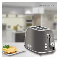 Toster ProfiCook PC-TA 1193 Ruszt do bułek Rozmrażanie 815W