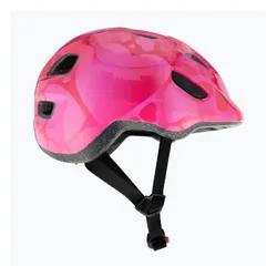 Kask rowerowy dziecięcy MET Hooray pink hearts glossy