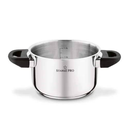 Garnek nierdzewny z pokrywką Starke Pro Sante 1,9 l