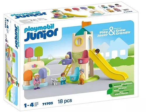 Набор фигурок Playmobil Junior 71703 Башня приключений и киоск с мороженым