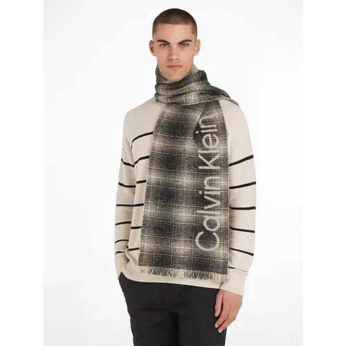 Calvin Klein carouri eșarfă K50k510989 cec alb-negru 01f
