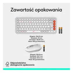 Zestaw LOGITECH POP ICON Combo Off White