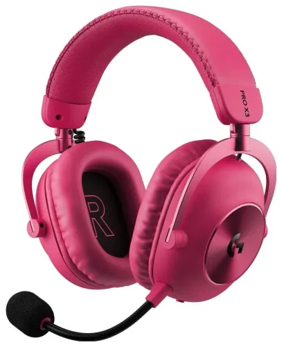 Słuchawki bezprzewodowe z mikrofonem Logitech G Pro X3 Lightspeed Nauszne Magenta