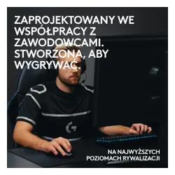 Klawiatura mechaniczna Logitech G Pro X TKL Lightspeed Tactile - GX Brown - czarny