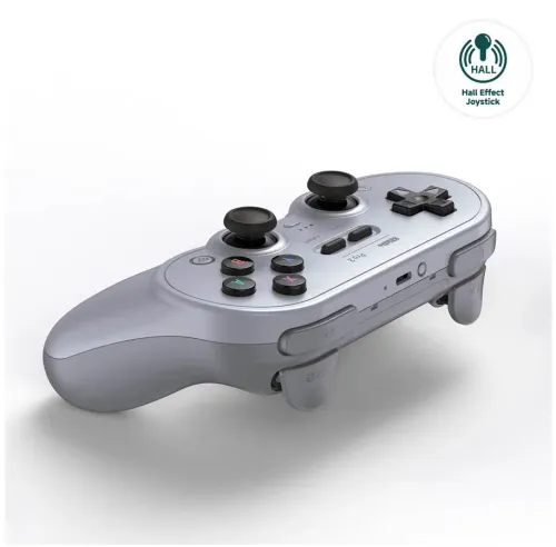 Pad 8BitDo Pro 2 Hall Effect do PC, Nintendo Switch, Android Bezprzewodowy Szary