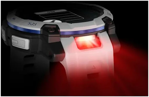 Smartwatch GARMIN Instinct 3 45mm Solar Biały + pasek biało-niebieski