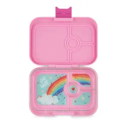 Średnia śniadaniówka / lunchbox Yumbox Panino - power pink/rainbow tray