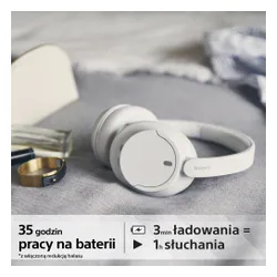 Słuchawki bezprzewodowe Sony WH-CH720N Nauszne Bluetooth 5.2 Biały