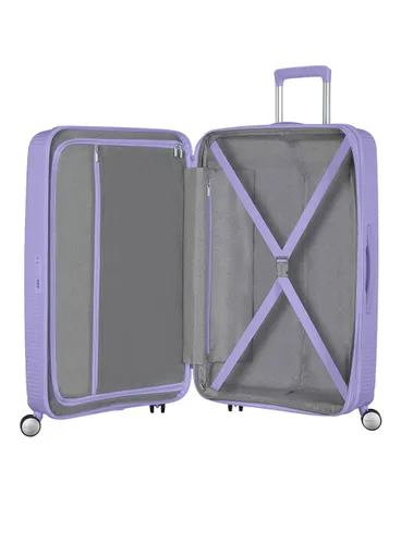 Walizka średnia Soundbox American Tourister - lavender