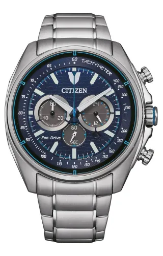 Zegarek CITIZEN Eco-Drive Racer Chromograph CA4560-81L Srebrno-granatowy