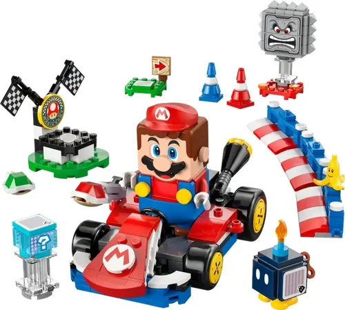 LEGO Super Mario 72043 Mario Kart Interaktywna figurkaMario i Standard Kart