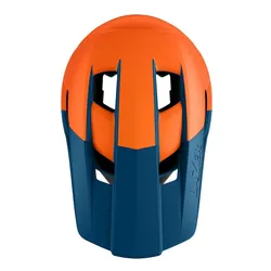 Kask rowerowy LAZER Cage KinetiCore Pomarańczowo-niebieski mat MTB (rozmiar M)