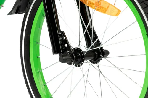 Rower dziecięcy KARBON Jazz 18 cali dla chłopca Zielony