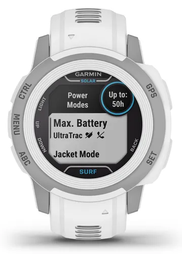 Смарт-часы Garmin Instinct 2s Solar Surf 40mm GPS серый / белый