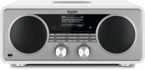 Radioodbiornik TechniSat DigitRadio 602 Radio FM DAB+ Internetowe Bluetooth Biało-srebrny