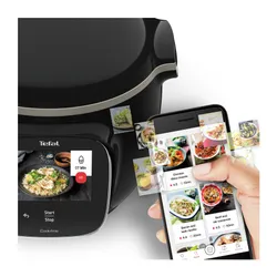 Аэрогриль Tefal Cook4me Touch Wi-Fi CY9128 + крышка для выпечки EY1508 1600 Вт 6л мобильное приложение