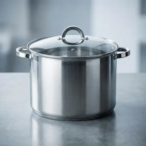 Garnek ze stali nierdzewnej z pokrywką FABIO 15 l