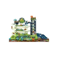 Garaż Parking Tor Samochodowy Z Windą Park Dinozaurów 3 Poziomy 6 Aut Mata