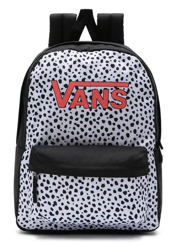 Okul için Vans Girls Realm Çocuk Sırt Çantası-dalmatian black / white