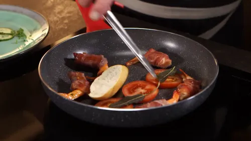 TESCOMA Manico Rosso 26 cm grafitowa - patelnia nieprzywierająca