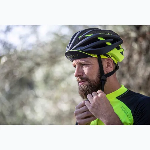 Kask rowerowy Rogelli Tecta black/fluor