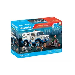 Playmobil Zestaw z figurkami Action Heroes 71597 Transporter pieniędzy