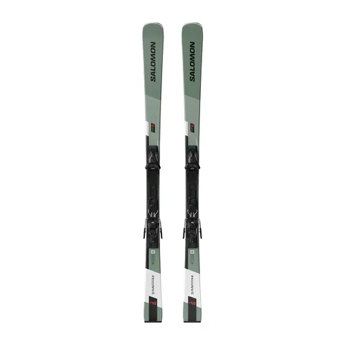 Narty zjazdowe Salomon S/Max 8 + wiązania M10 GW oil green/black/white