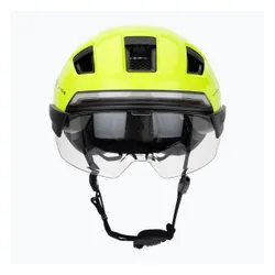 Kask rowerowy z kierunkowskazami ABUS Hyp-e Ace signal yellow