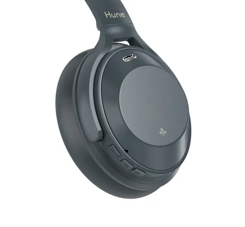 Słuchawki bezprzewodowe Hune Fauna ANC Nauszne Bluetooth 5.3 Szary