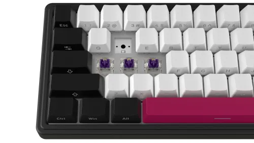 Klawiatura mechaniczna Lorgar KBP70MW Toxic Purple Czarno-czerwony