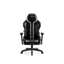 Fotel Diablo Chairs X-Ray 2.0 Small do 90kg Skóra ECO Czarno-biały