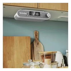 Radioodbiornik TechniSat KitchenRadio Radio FM Bluetooth Biało-srebrny