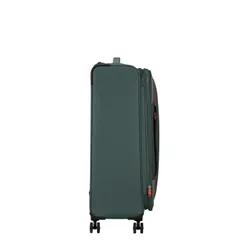 Большой расширяемый чемодан American Tourister Pulsonic-dark forest