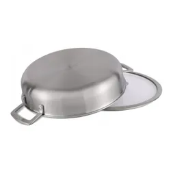 Garnek stalowy niski z powłoką nieprzywierającą plaster miodu 28cm 4l 7678
