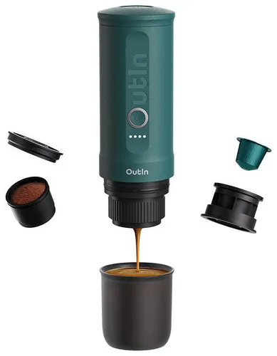 Капсульная кофемашина OUTIN Nano, бирюзовый